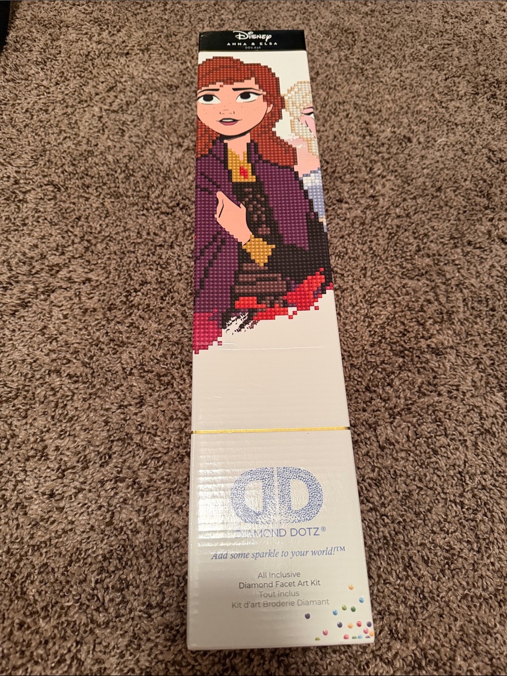 Disney Anna & Elsa Diamond Dotz Kit - Purple, Red & Gold Accents